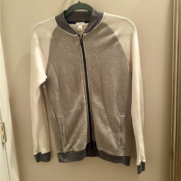 J.Crew bomber style, full zip sweater. - Picture 1 of 6